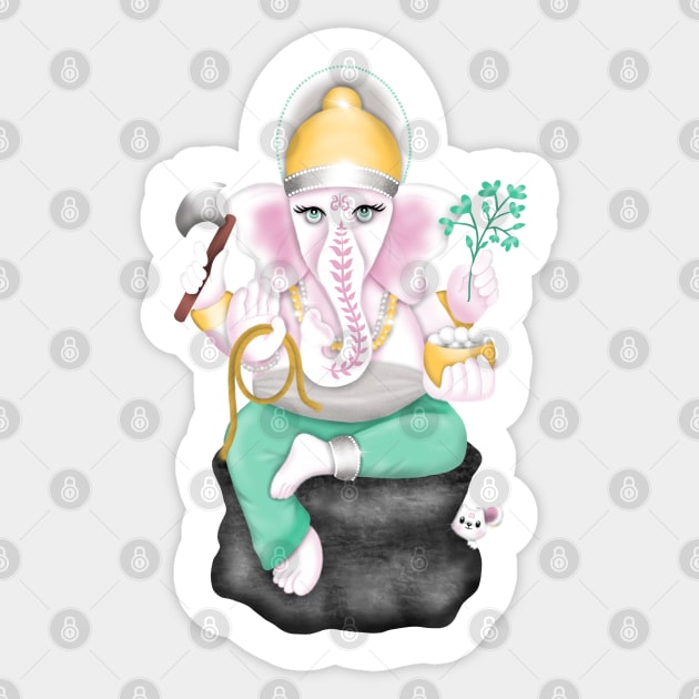 Ganesha Sticker by Manxcraft